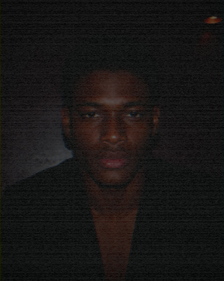 Portrait of a man rendered with JUMi VHS Style